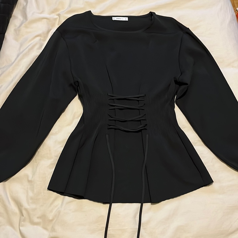 ZARA corset knit sweater - Size small